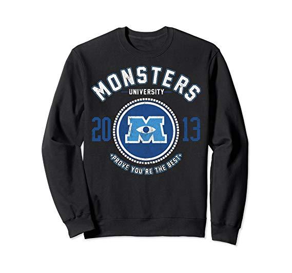 Monsters University Logo - Amazon.com: Disney Pixar Monsters University Logo Graphic Sweatshirt ...