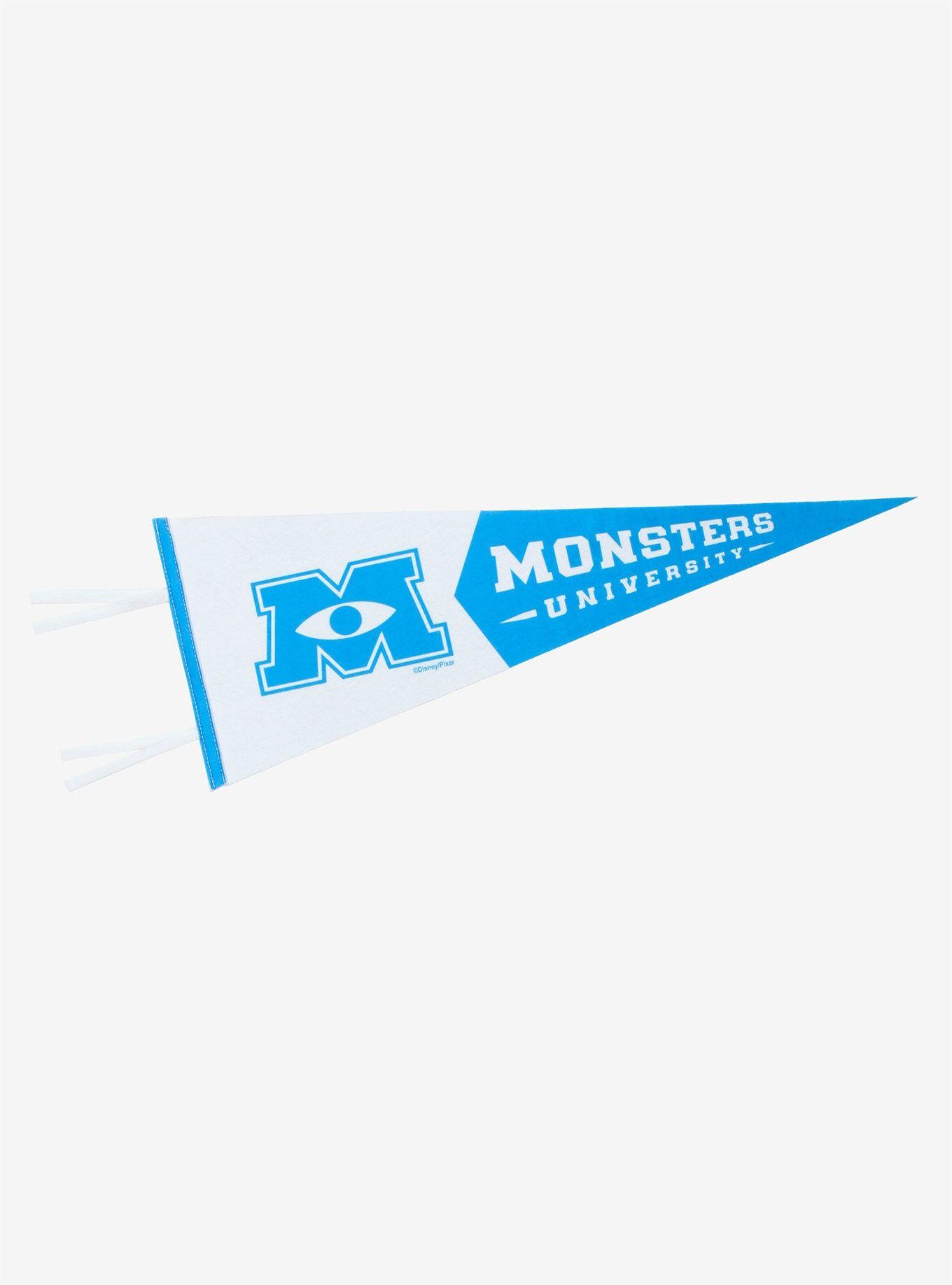 Disney Pixar Monsters University Logo - Disney Pixar Monsters University Pennant