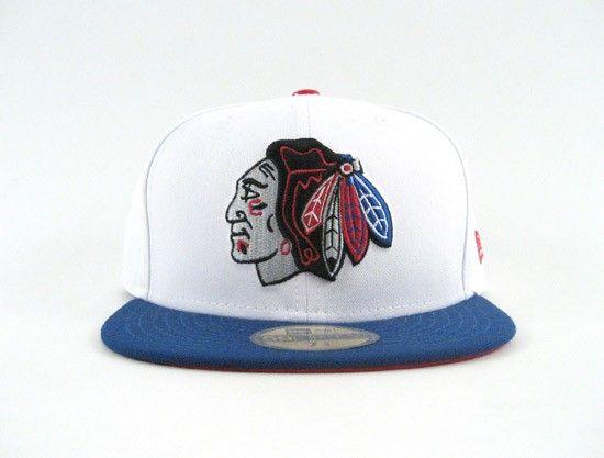 Chicogo Red White and Blue C Logo - Chicago Blackhawks 59FIFTY New Era Fitted Hat Air Jordan 3 Retros