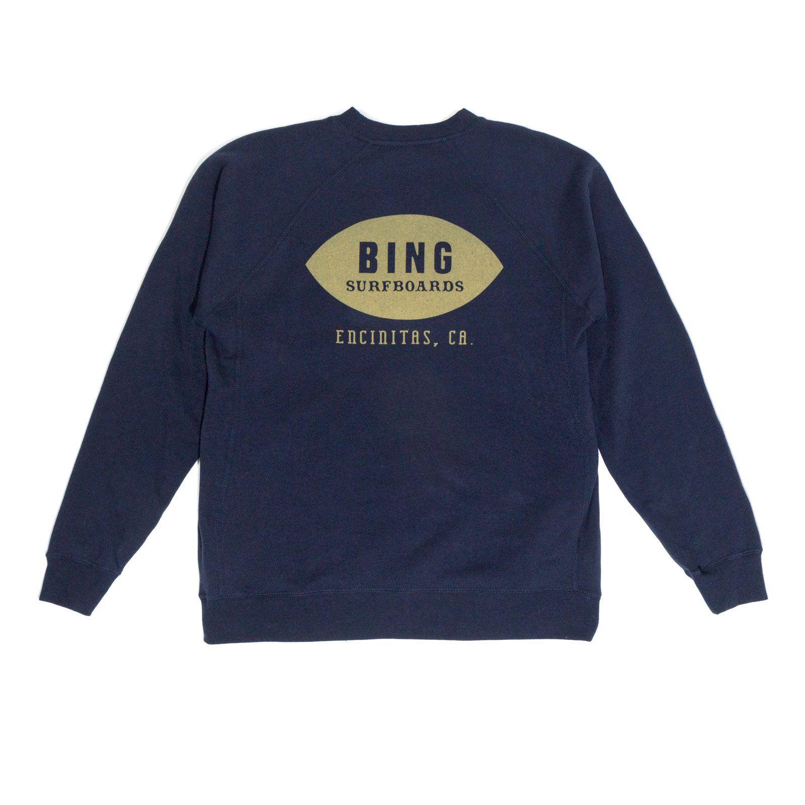 Bing Old New Logo - Classic Encinitas Premium Crew Sweatshirt - Bing Surfboards