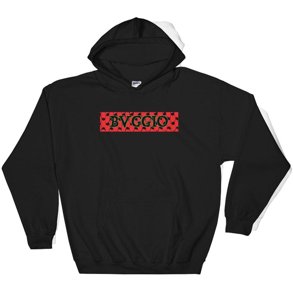 Black and Red Box Logo - Box Logo Sweatshirt (Black) (Red, Green) | bvggio