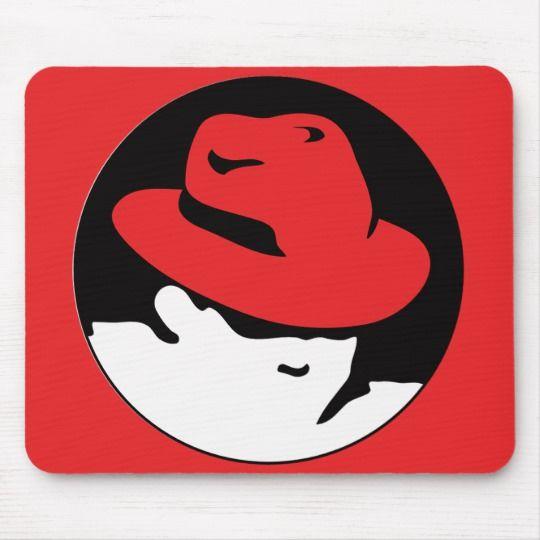 Red Hat Linux Logo - Red Hat Linux Logo Mouse Pad | Zazzle.com