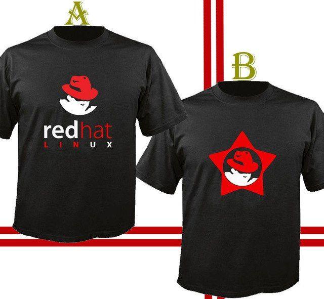Red Hat Linux Logo - Danac Gildan 2017 Red Hat Linux Logo Short Sleeve Men's T Shirt ...