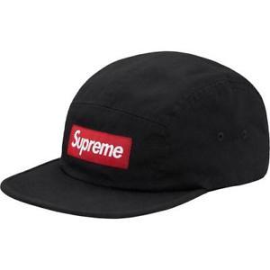 Black and Red Box Logo - FW17 SUPREME NEW YORK WASHED CHINO TWILL CAMP CAP RED BOX LOGO BLACK ...