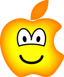 Apple Smile Logo - Apple logo emoticon : Emoticons @ emofaces.com