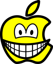 Apple Smile Logo - Apple logo smile : Smilies emofaces.com