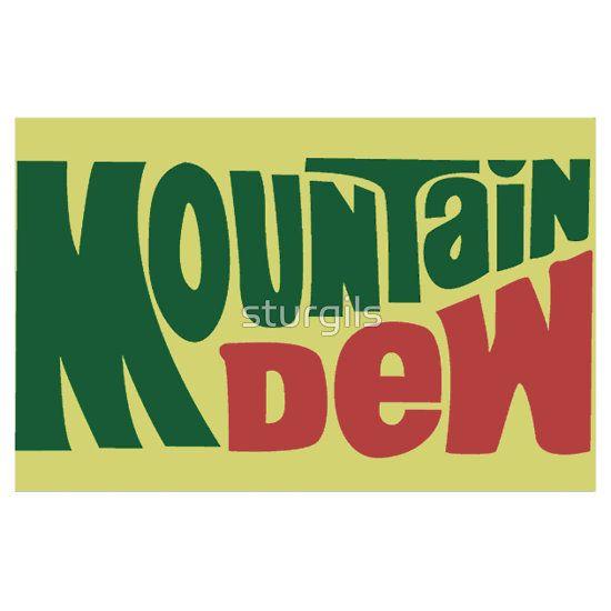 Old Soda Logo - Vintage Mountain Dew Logo - Old School Retro Soda Logo #mtndew #dew ...