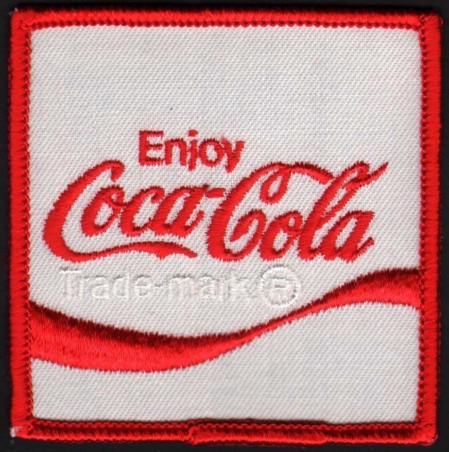 Old Soda Logo - Vintage uniform patch COCA COLA soda pop reverse wave logo new old ...