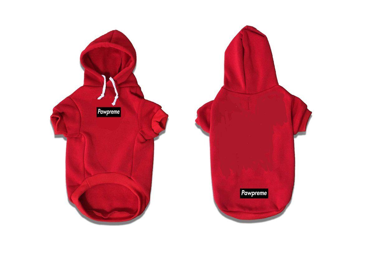 Black and Red Box Logo - Pawpreme Black Box Logo SS18 Red Hoodie | Tienda del Internet