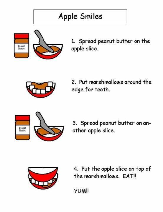 Apple Smile Logo - Apple Smile Ingredients: Apple Slices Peanut Butter Mini ...