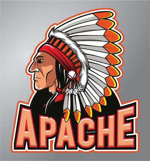 Apache Logo - Vintage apache logo vector Free vector in Encapsulated PostScript ...