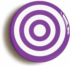 Purple and White Circle Logo - PURPLE AND WHITE CIRCLES BADGE BUTTON PIN Size Is 1inch 25mm