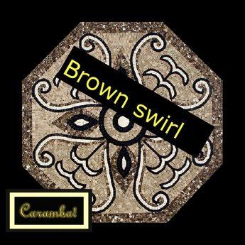 Brown Swirl Logo - Second Life Marketplace - Roman mosaic Brown swirl