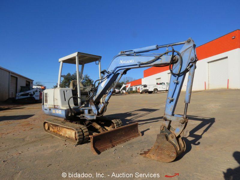 Excavator Nagnao Logo - Nagano NS35 Hydraulic Mini Excavator 2-Speed Travel Aux Hyds Blade ...