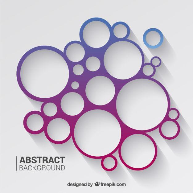 Purple and White Circle Logo - Circles background in purple and blue tones Vector