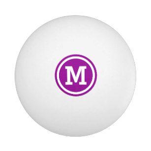Purple and White Circle Logo - Purple Ping Pong & Table Tennis Balls | Zazzle.co.uk