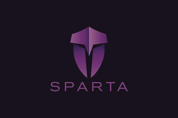 Purple Spartan Logo - Spartan Logo Logo Templates Creative Market