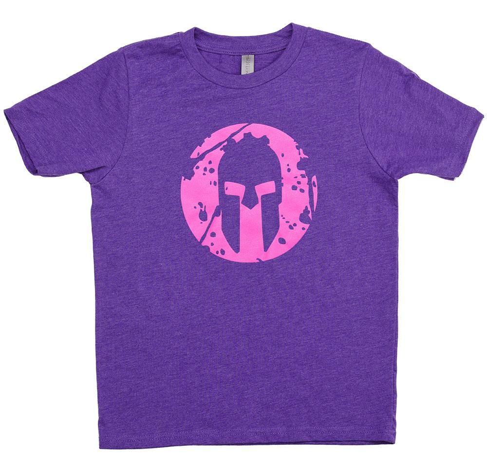 Purple Spartan Logo - SPARTAN Bold Logo Tee - Kids – Spartan Shop