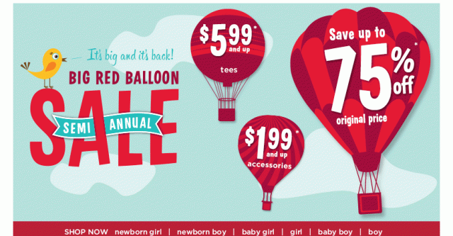 Gymboree Clothing Logo - Gymboree Red Balloon Sale - Project Refined Life