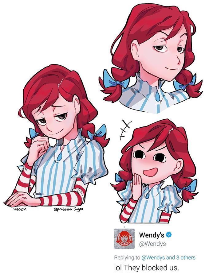 New Girl Wendy's Logo - Smug Wendy's