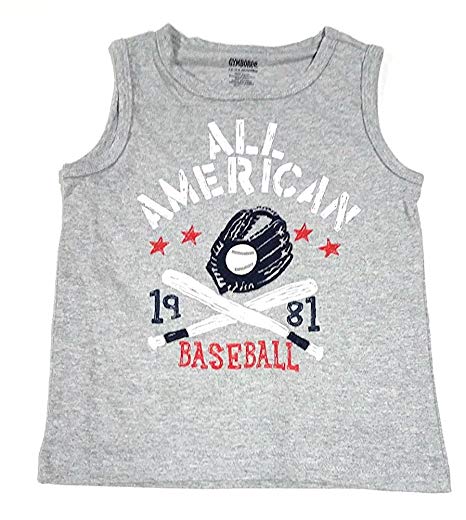 Gymboree Clothing Logo - Amazon.com: Gymboree Boys' All American Baseball Grey Tank, 4T: Clothing