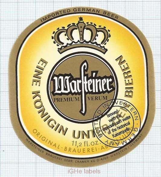 Warsteiner Beer Logo - Image result for warsteiner beer label. Beer 101. Beer, Warsteiner