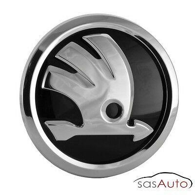 Skoda New Logo - SKODA Bonnet Front Emblem Badge Symbol Logo 90mm. Free UK.post ...