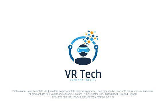 VR Logo - Virtual Realty Logo Template Logo Templates Creative Market