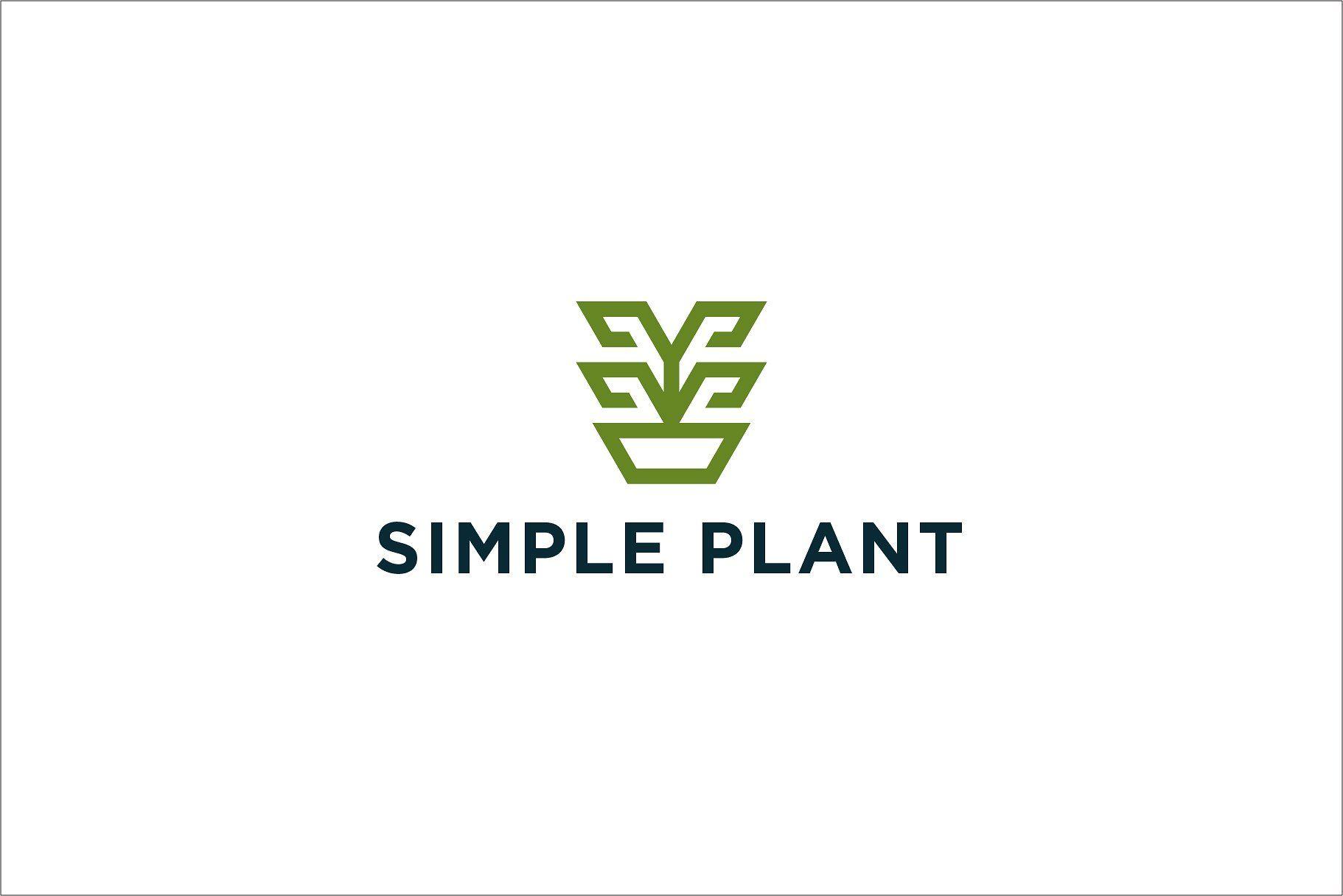 Simple Company Logo - Simple Plant Logo Templates Creative Market