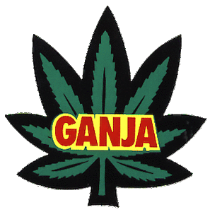 Marijuana Leaf Logo - 11060 Ganja Marijuana Hemp Pot Leaf Logo Weed Stoner Grass Dope ...