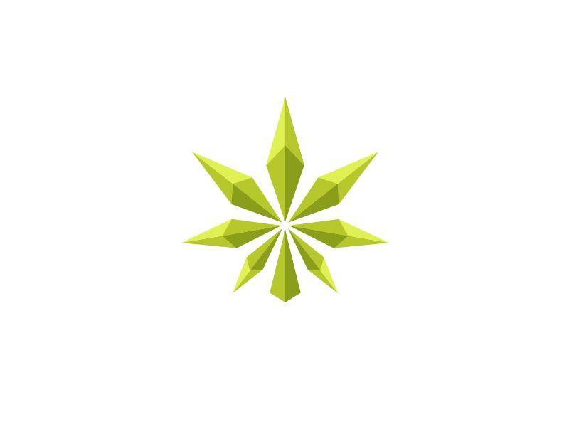 Marijuana Leaf Logo - Geometric Marijuana by Daniel Bodea #Design Popular #Dribbble #shots ...
