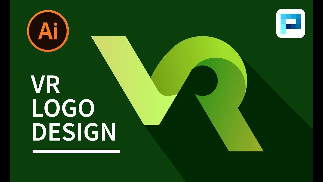 VR Logo - Illustrator Tutorials. VR Logo Design