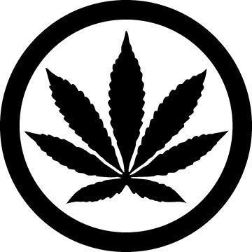 Marijuana Leaf Logo - Marijuana Leaf With Circle
