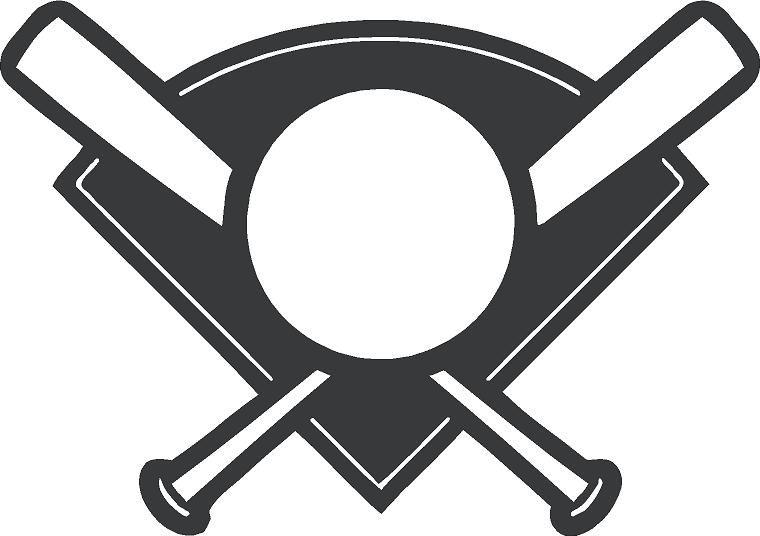 Black and White Baseball Logo - Free Black And White Baseball Diamond, Download Free Clip Art, Free ...