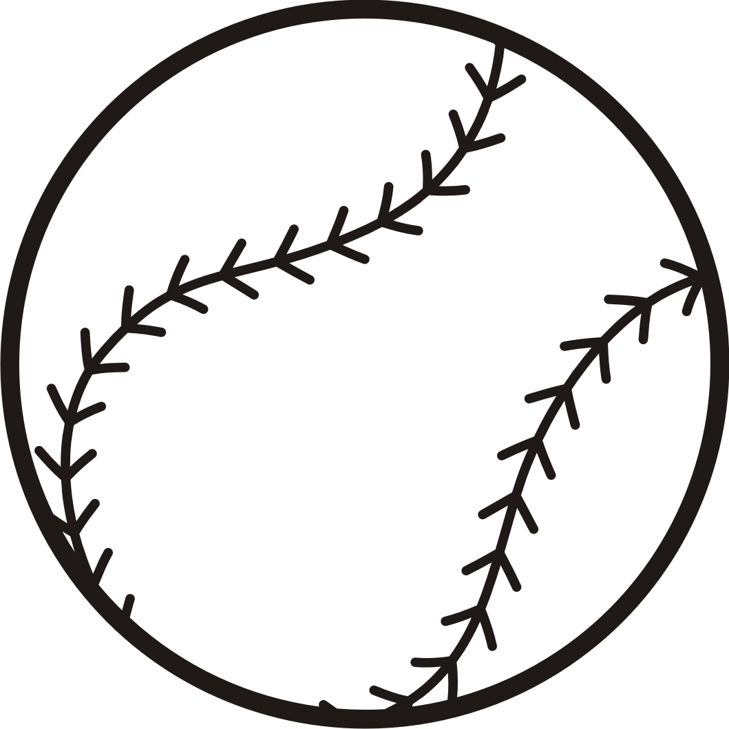 Black and White Baseball Logo - Baseball clipart free baseball graphics clipart clipart image