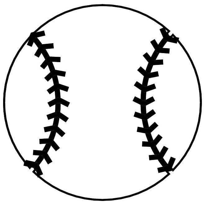 Black and White Baseball Logo - Free Baseball Outline, Download Free Clip Art, Free Clip Art on ...