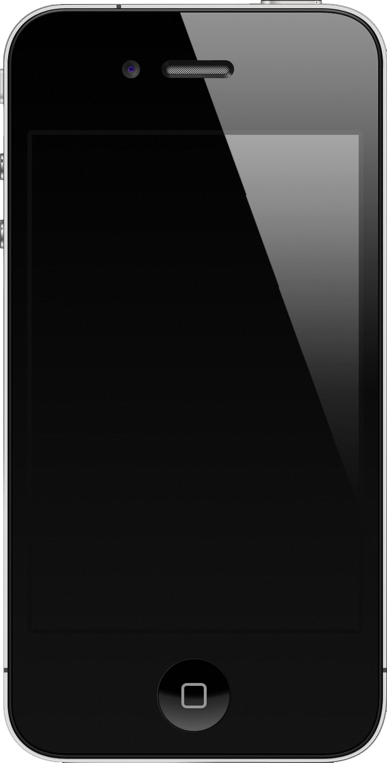 Black and White iOS Logo - iPhone 4