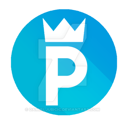 Flat P Logo - P flat logo design