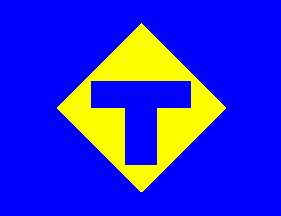 Yellow and Blue K Logo - Danish Shipping Companies (K, L, M)