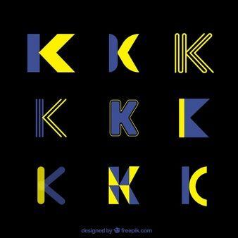 Yellow and Blue K Logo - K Logo Vectors, Photos and PSD files | Free Download