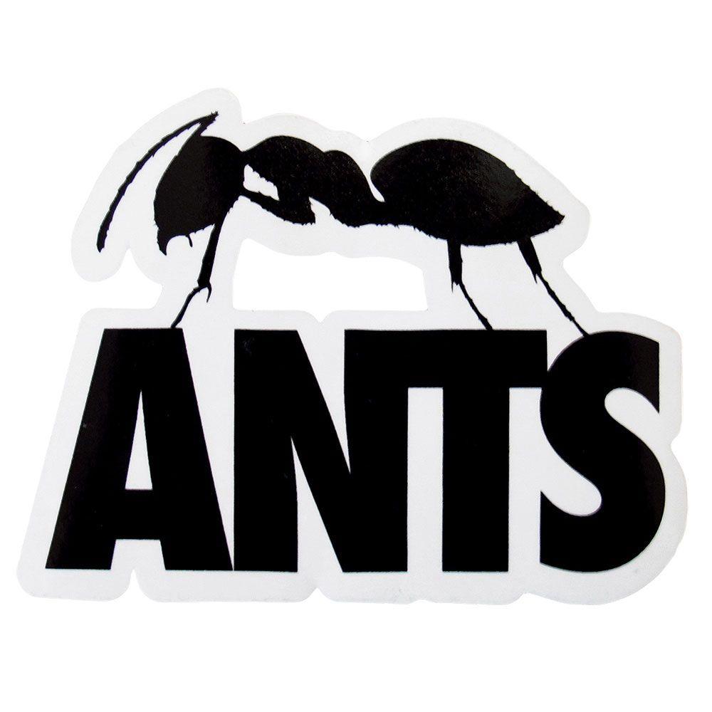 Black Ant Logo - Ants Ushuaia Ibiza Stickers - Ant Logo Large Sticker - Black