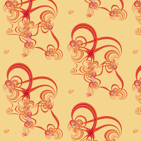 Red Star Swirl Logo - Red Star Swirls wallpaper - eclectic_house - Spoonflower