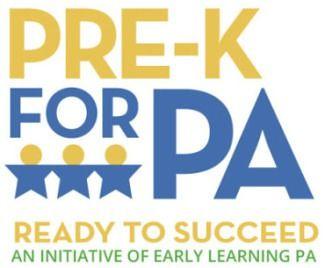 Yellow and Blue K Logo - Pre K For PA. All Children Ready To Succeed