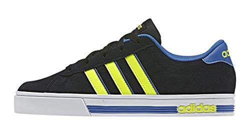 Yellow and Blue K Logo - adidas Unisex Babies Daily Team K Sneakers, Multicolour Black