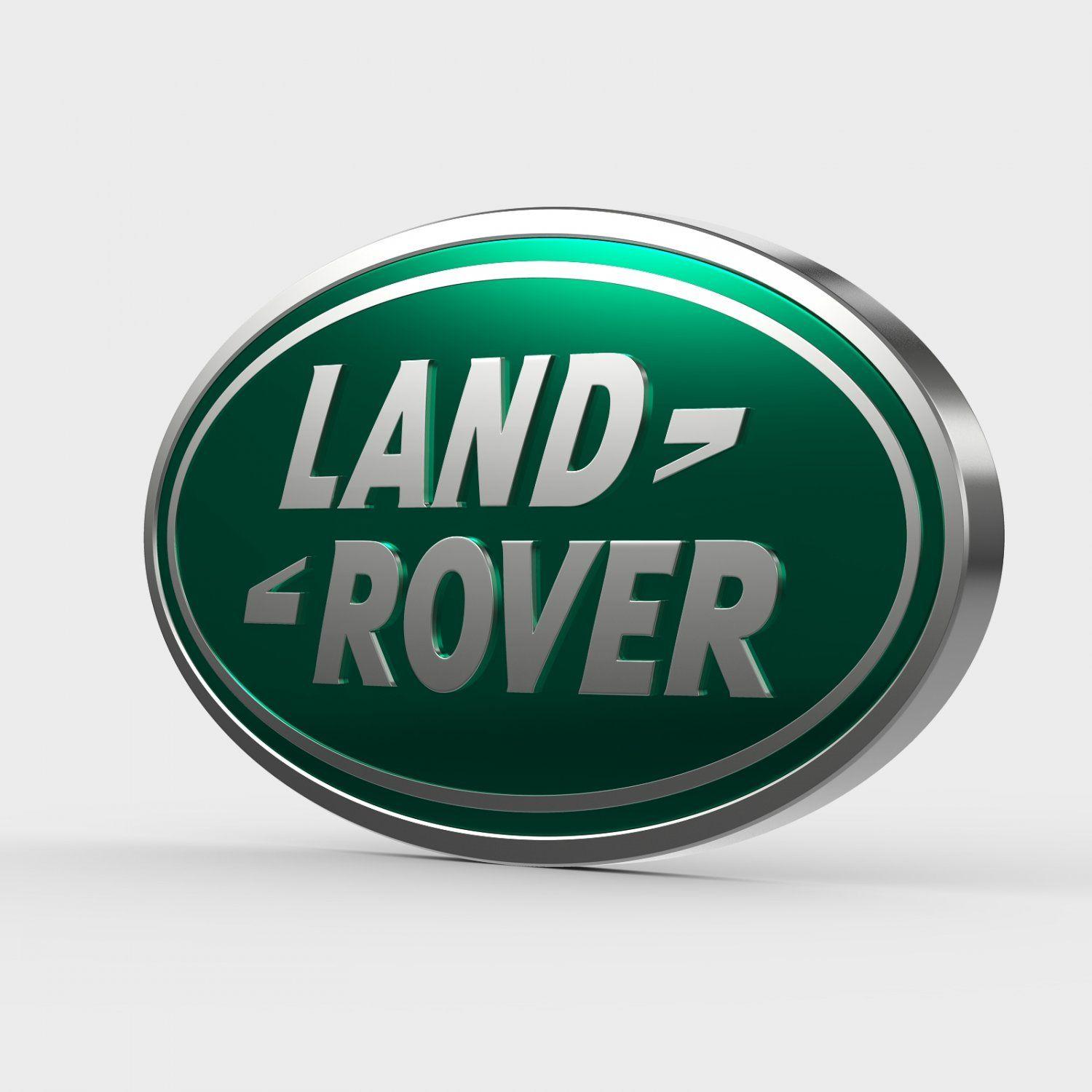 Land Rover Logo - Land rover logo 3D Model in Parts of auto 3DExport