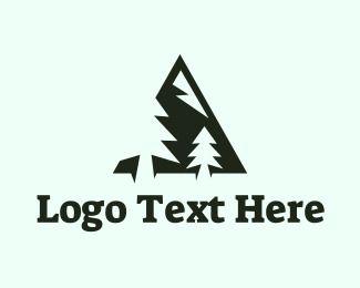 Tree and Mountain Logo - Pine Tree Logo Maker | BrandCrowd