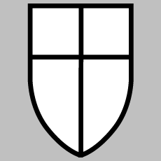 Shield White Cross Logo - Emblems - German U-boats of WWII - Kriegsmarine - uboat.net