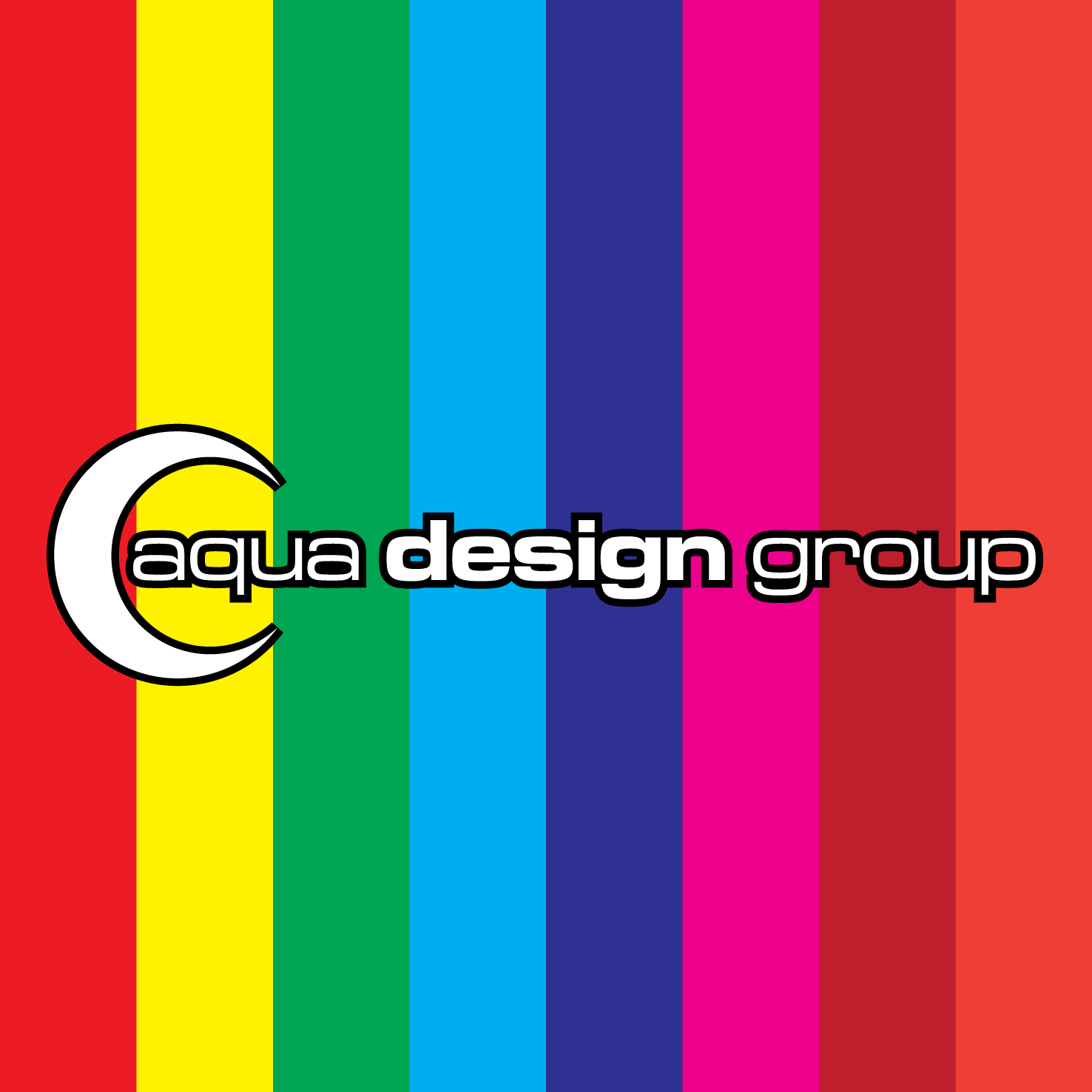 Rainbow Square Logo - Aqua Design Group Logo Square - Rainbow - Aqua Design Group ...