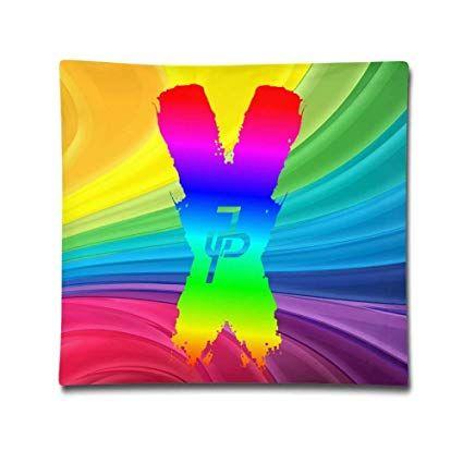 Rainbow Square Logo - Amazon.com: OutdoorMatter Jake Paul Rainbow Logo Square Throw ...