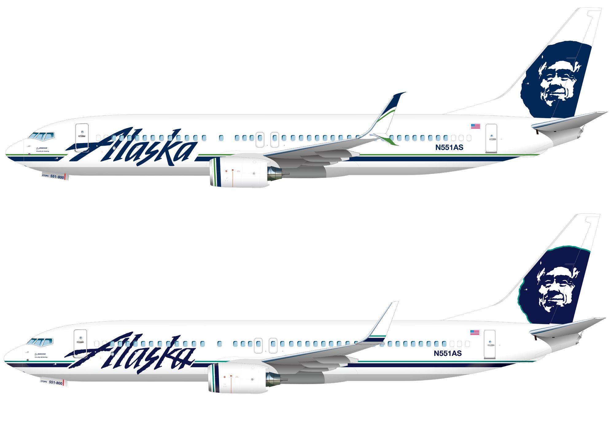 Alaska Airlines Old Logo - Alaska Airlines Shows Off New Livery & Branding - AirlineReporter ...